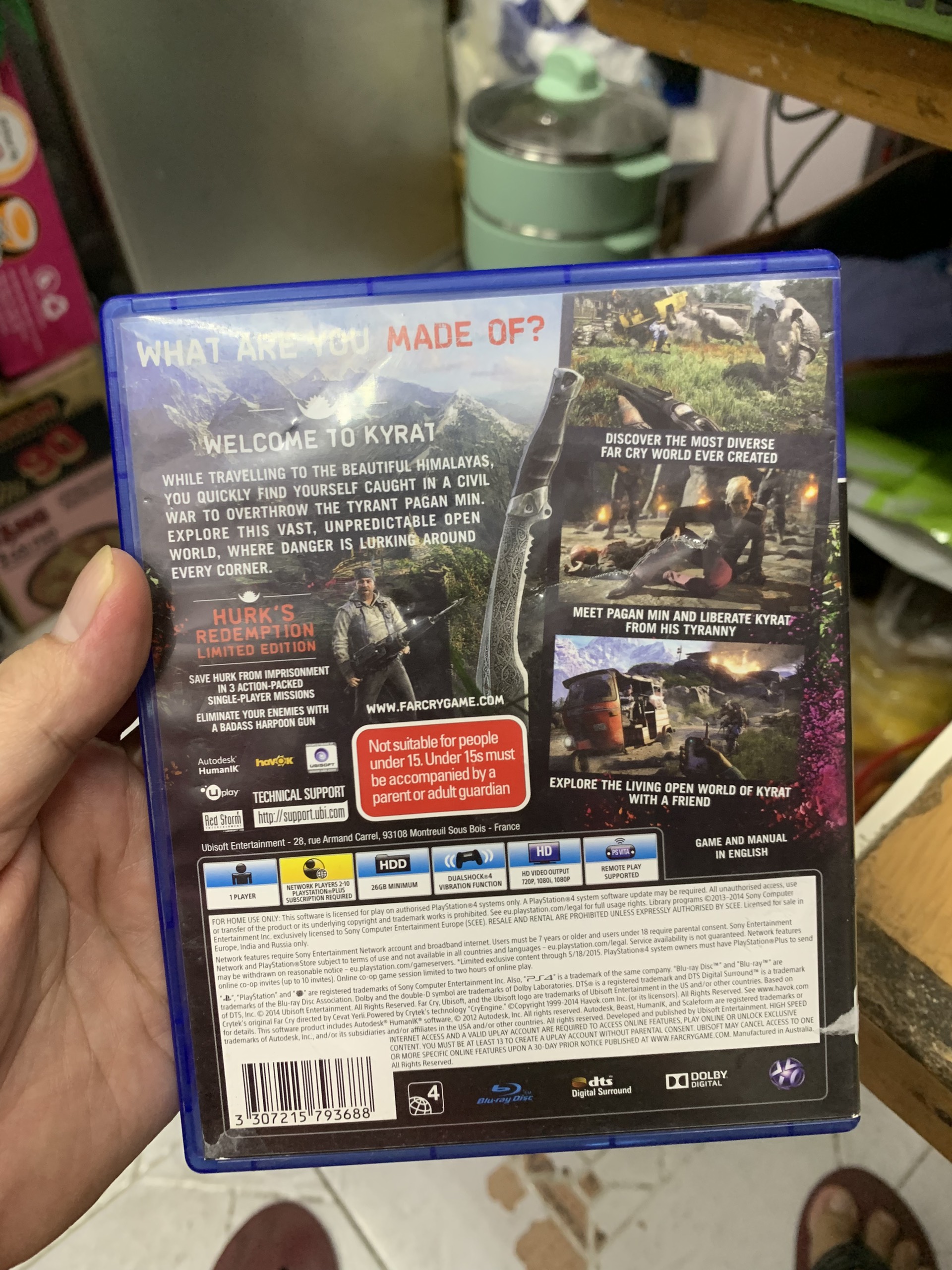 Đĩa Game Ps4 FarCry 4