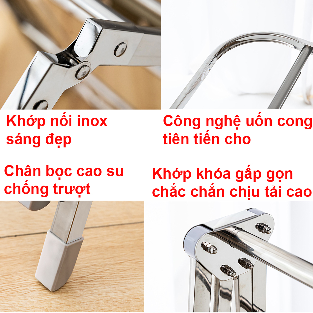 Giàn phơi đồ thông minh đa năng - Gấp gọn cao cấp - 2024