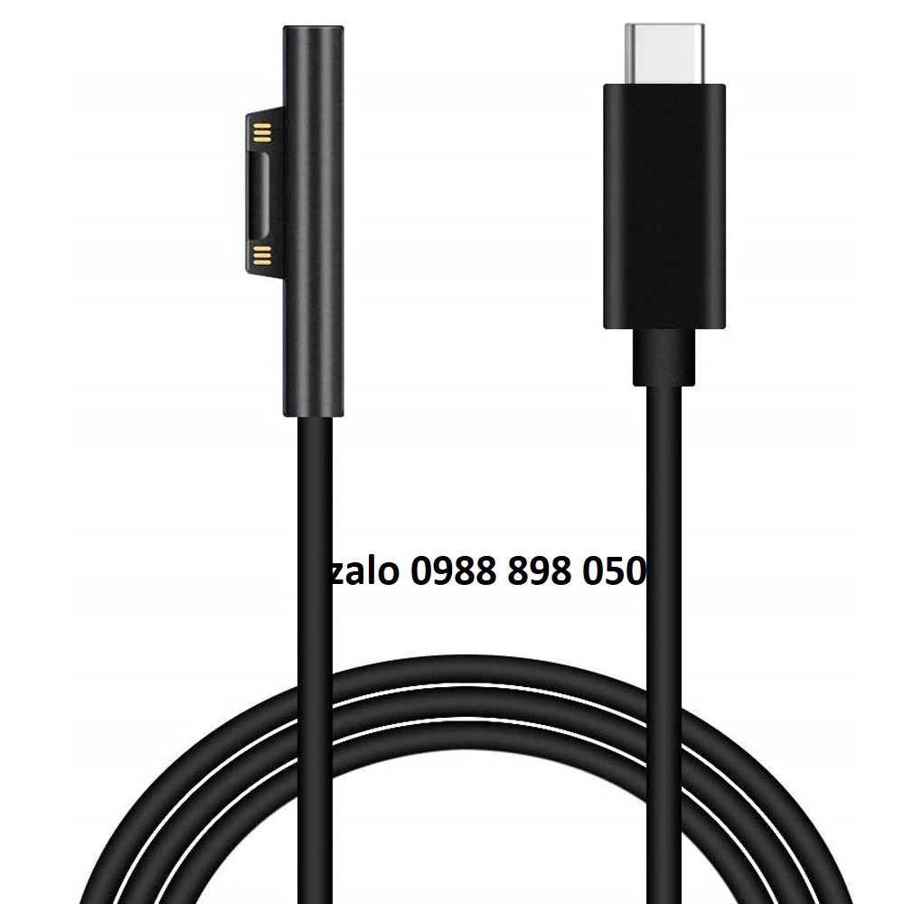Dây cáp sạc Type C cao cấp cho Microsoft Surface Pro 6 / 5 / 4 / 3