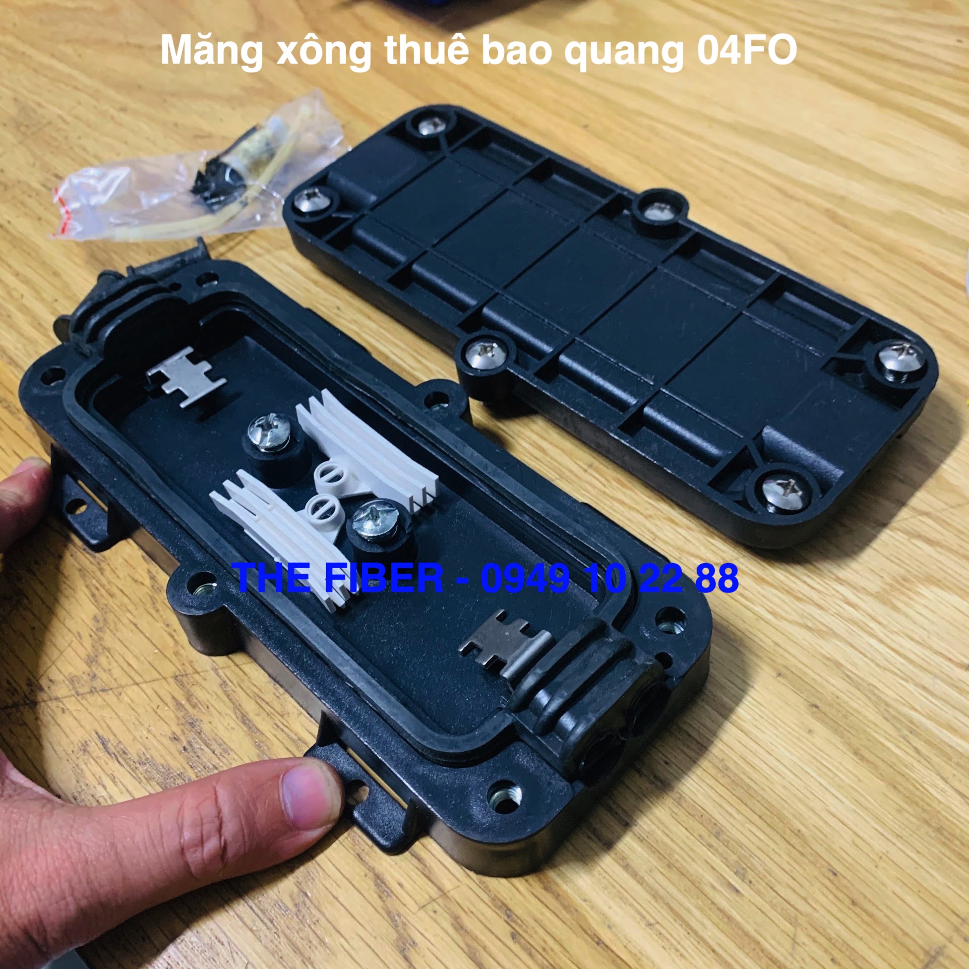 Măng xông thuê bao quang 04FO (Có gioăng cao su chống thầm nước)