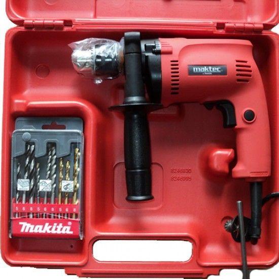 Bộ máy khoan động lực Maktec MT811KX1 (Nhật Bản) Tặng hộp nhựa và bộ mũi khoan Makita 9 món