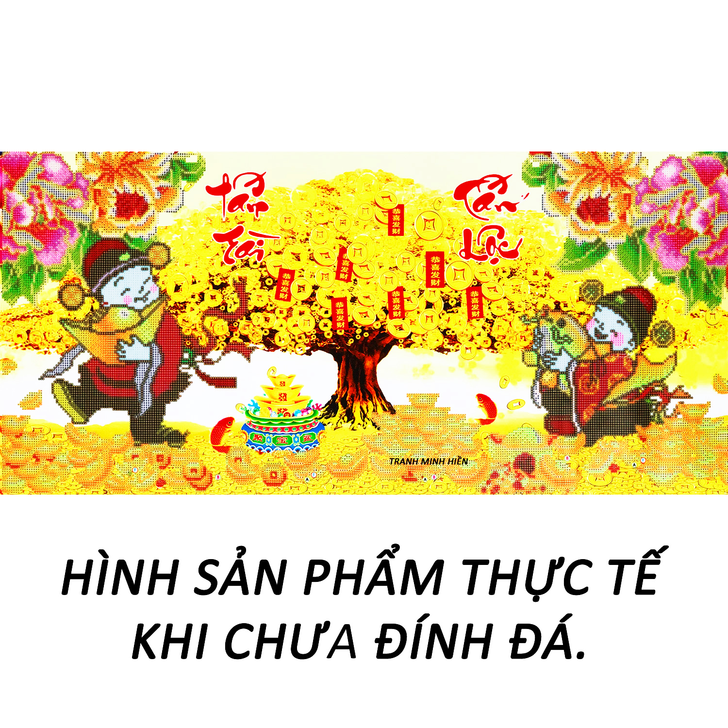 Tranh Đính Đá 5D - PHẬT THÍCH CA MÂU NI 09 - Tranh Mỹ Thuật Minh Hiền