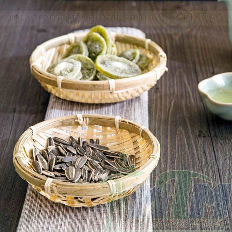 [ HẠ GIÁ ]Rổ tre rá tre mini đựng hạt dưa-lh 0978945425