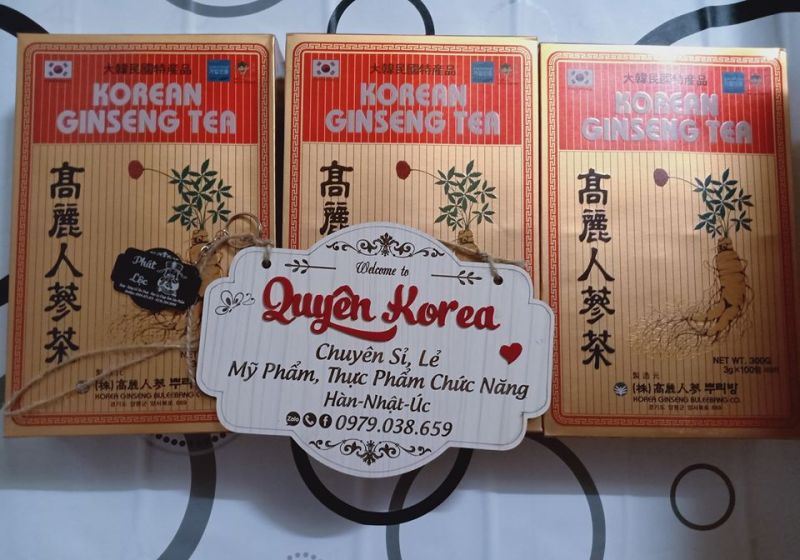 trà sâm hàn quốc, bồi bổ cơ thể, tăng cường sức khỏe cho cả gia đình cao cấp