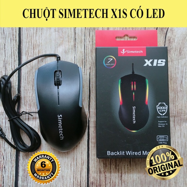 MOUSE SIMETECH X1S LED CHUYÊN NÉT
