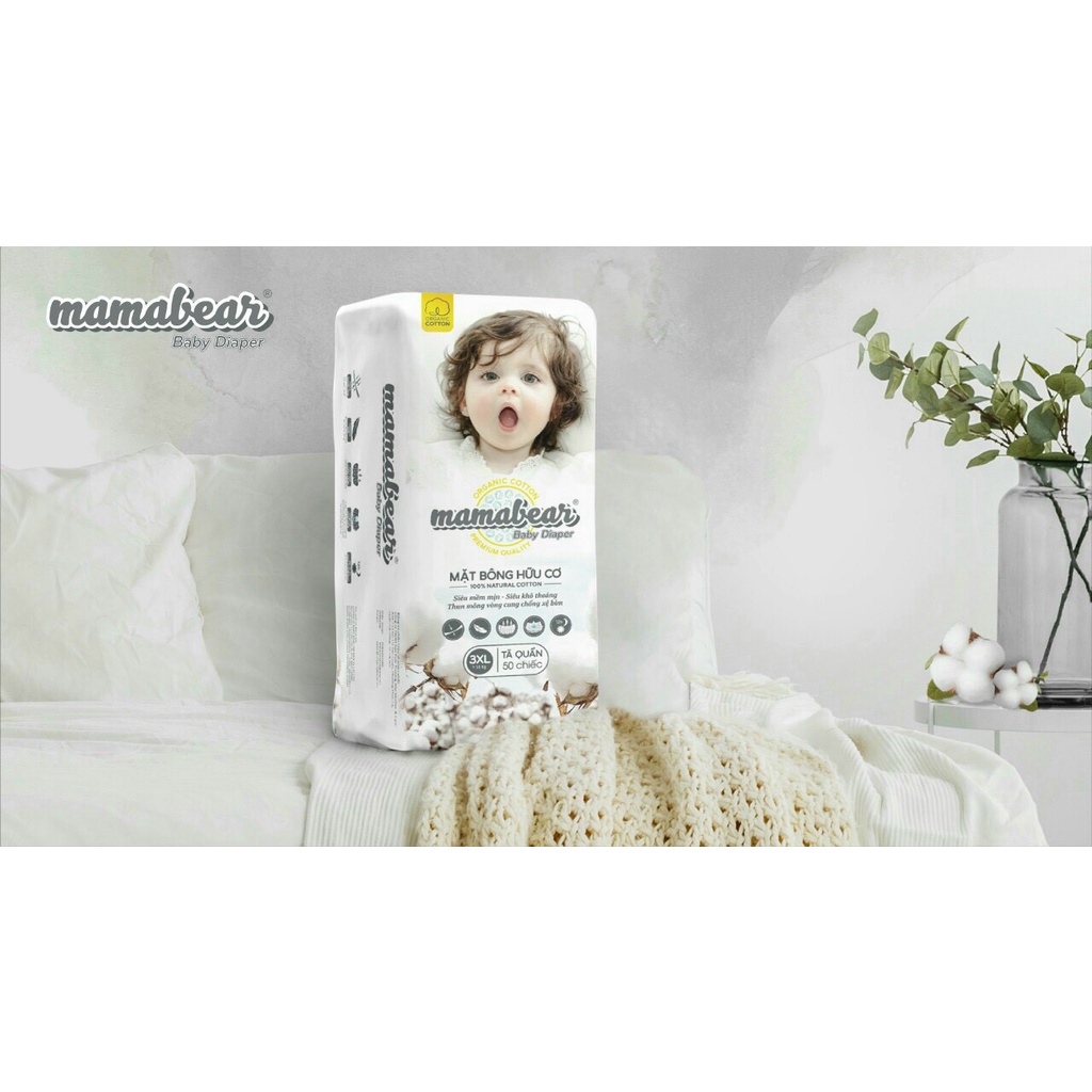 Bỉm quần Mamabear S/M/L/Xl/4xl 100 miếng