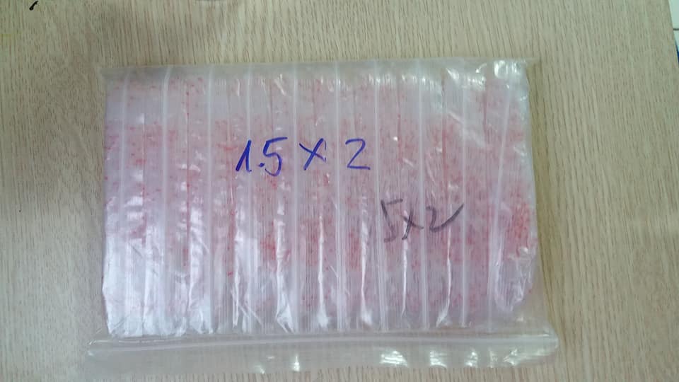 500 cái túi zip nhỏ kích thước 1.5x2