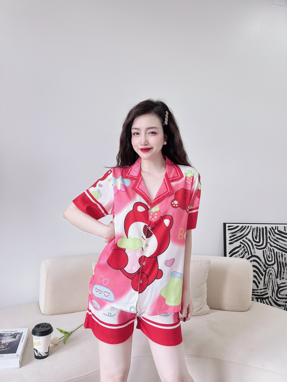 Bộ đùi - lụa xước ánh kim cao cấp (ĐẢM BÀO GIỐNG HÌNH 100%) - SIZE 40 - 60kg