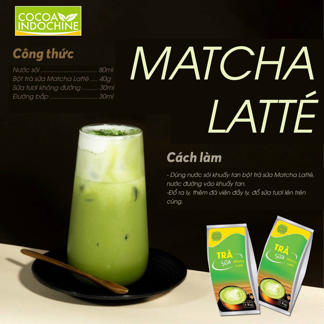 [HCM]2 hộp Trà Sữa Maya Mtacha Latte - (2 Hộp x 10 Sticks)