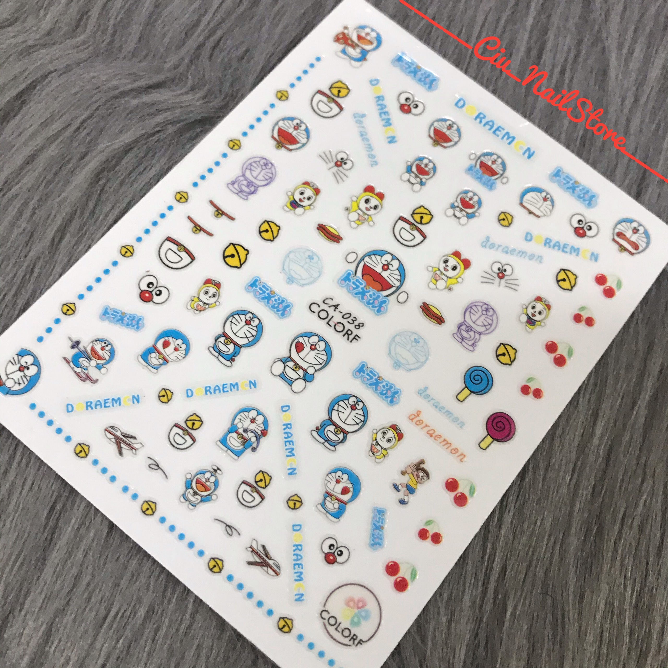 STICKER DÁN MÓNG DORAEMON