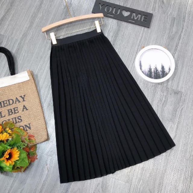 Váy dập ly dáng dài thời trang DVQ