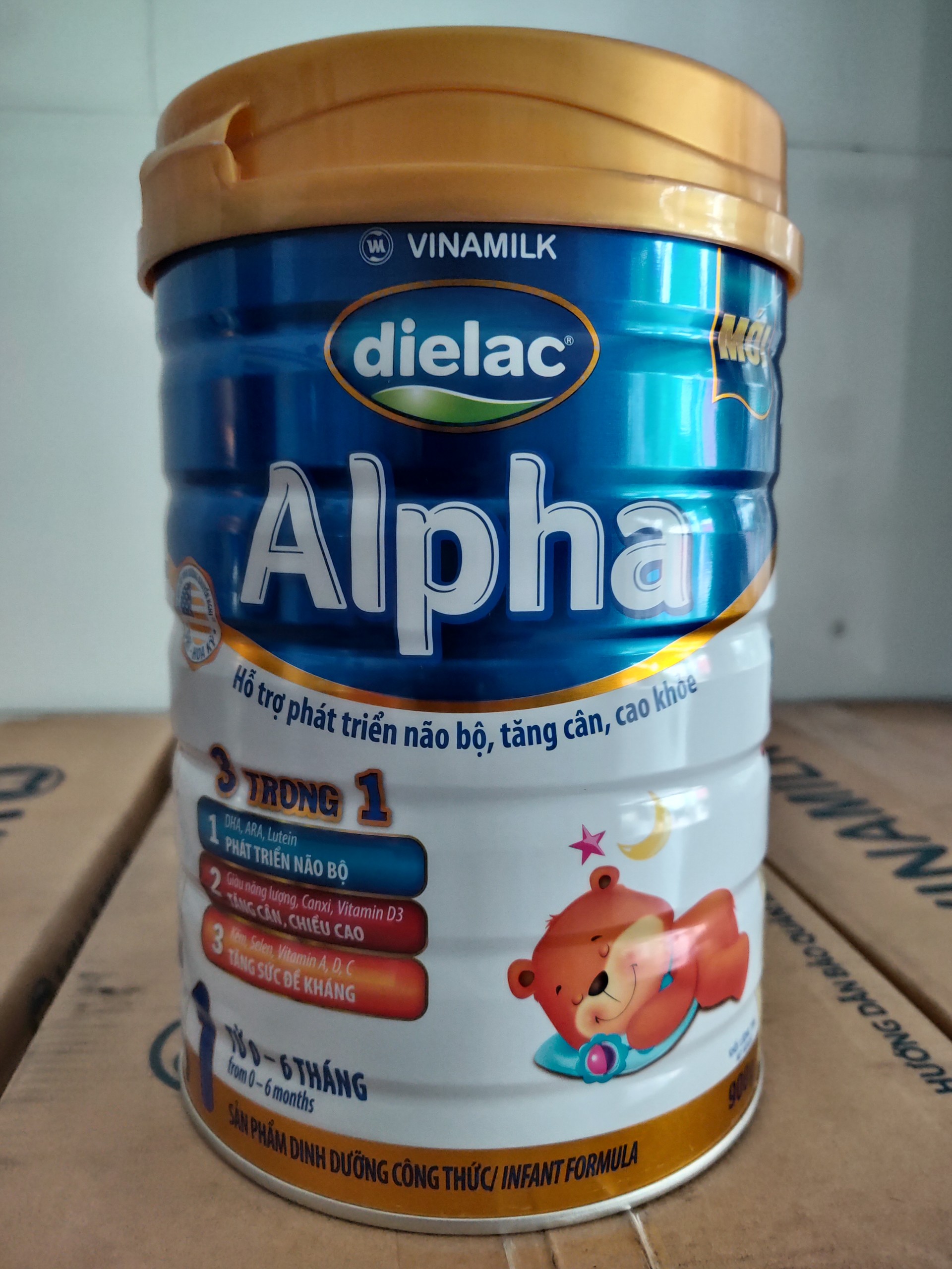 Sữa bột Dielac Alpha 1 900g (cho trẻ từ 0 - 6 tháng tuổi)