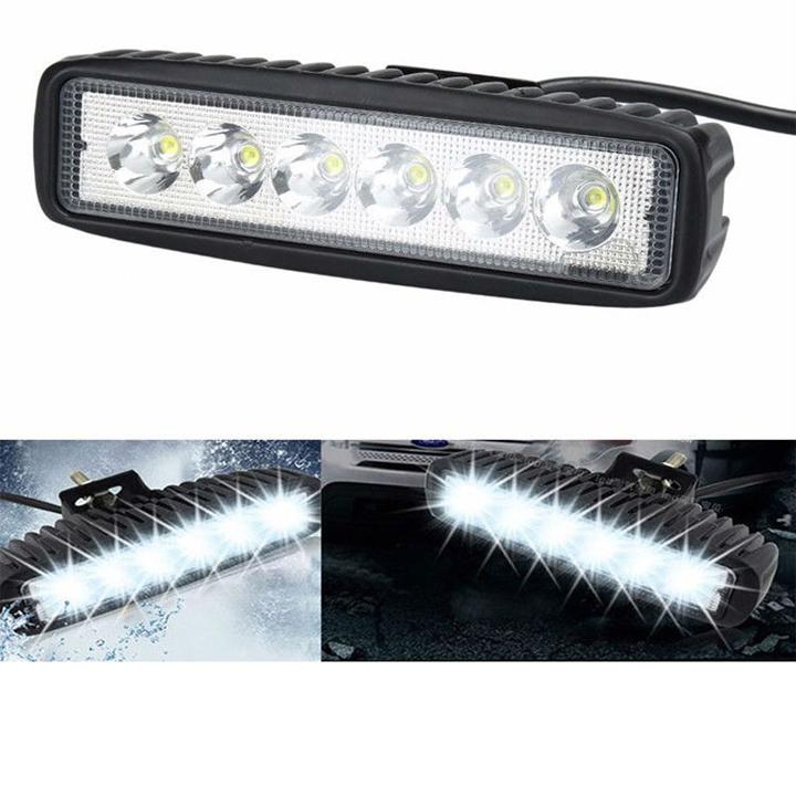 Bộ đèn LED C6 dài Loại ánh sáng Trắng  với 6 bóng led siêu sáng độ cho ô tô, xe máy G213