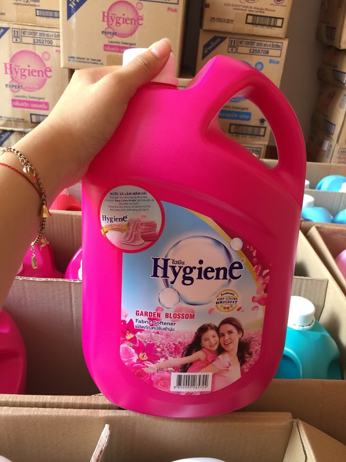 Nước Xả Mềm Vải HYGIENE Can 3500ML Thái Lan (Màu Hồng Đậm)