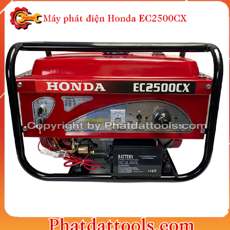 Máy phát điện Honda EC2500CX có đề-Công suất tối đa 2.5kVA
