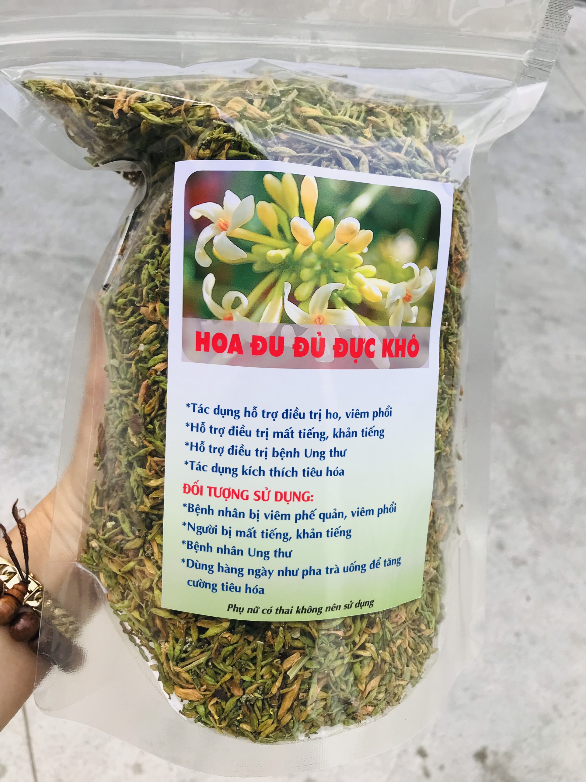 ( Hủ 200gram)Hoa đu đủ đực khô pha uống như trà