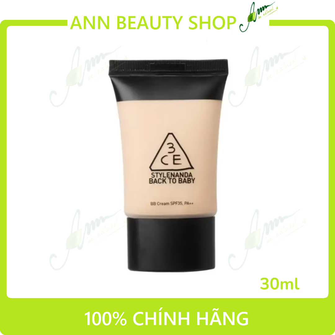 Kem Nền 3CE Back To Baby BB Cream 30ml
