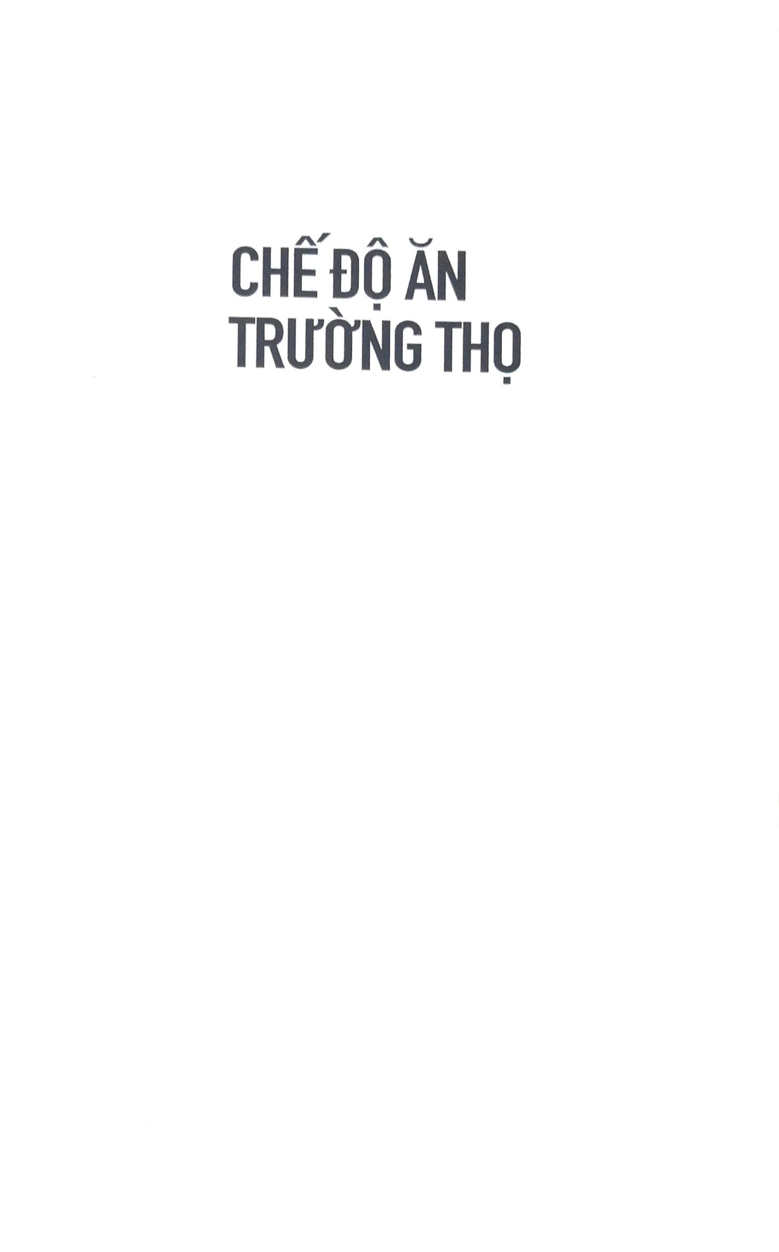 Sách - Chế Độ Ăn Trường Thọ