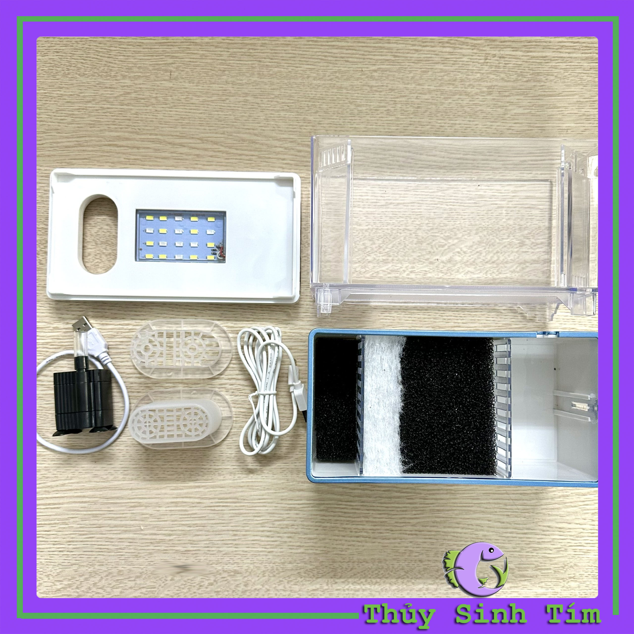 Bể Cá Mini Fish Tank Để Bàn Làm Việc, Bàn Học