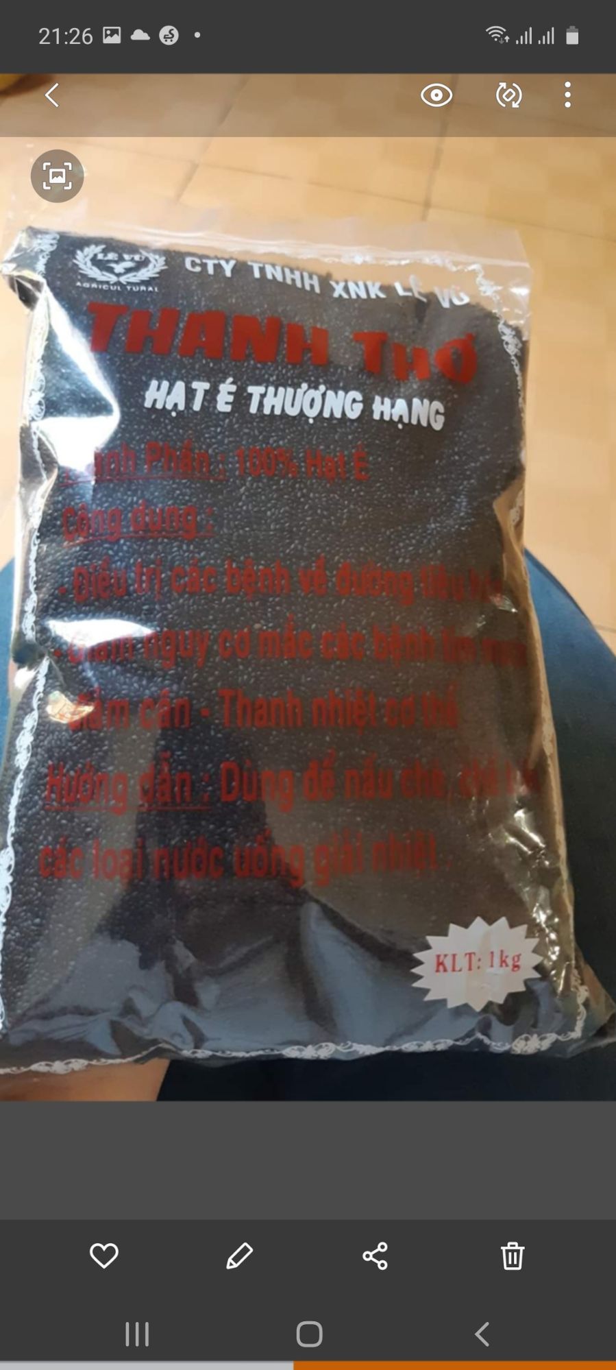 hạt é xuất khẩu