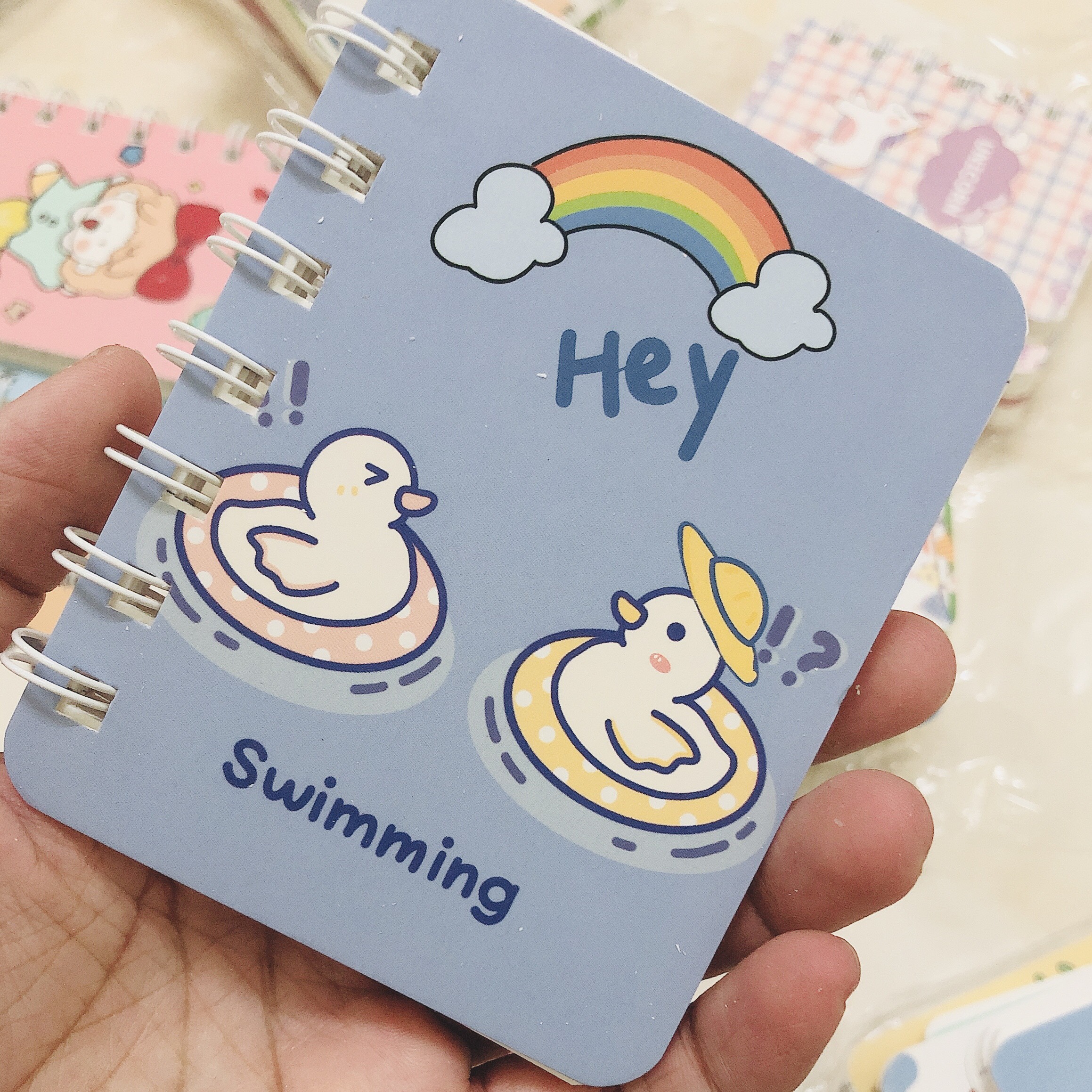[Được chọn] Sổ tay mini gáy lò so siêu cute