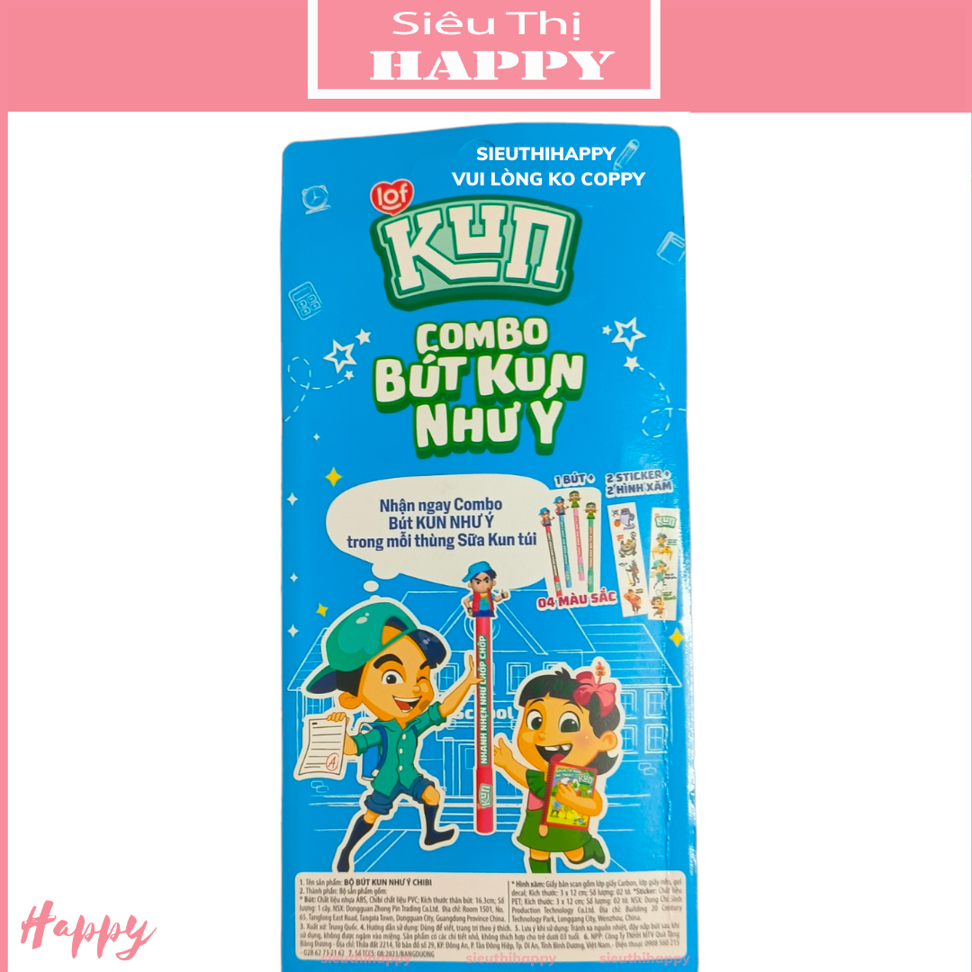 Combo Bút Kun Như Ý ChiBi - Quà Tặng Sữa Kun.