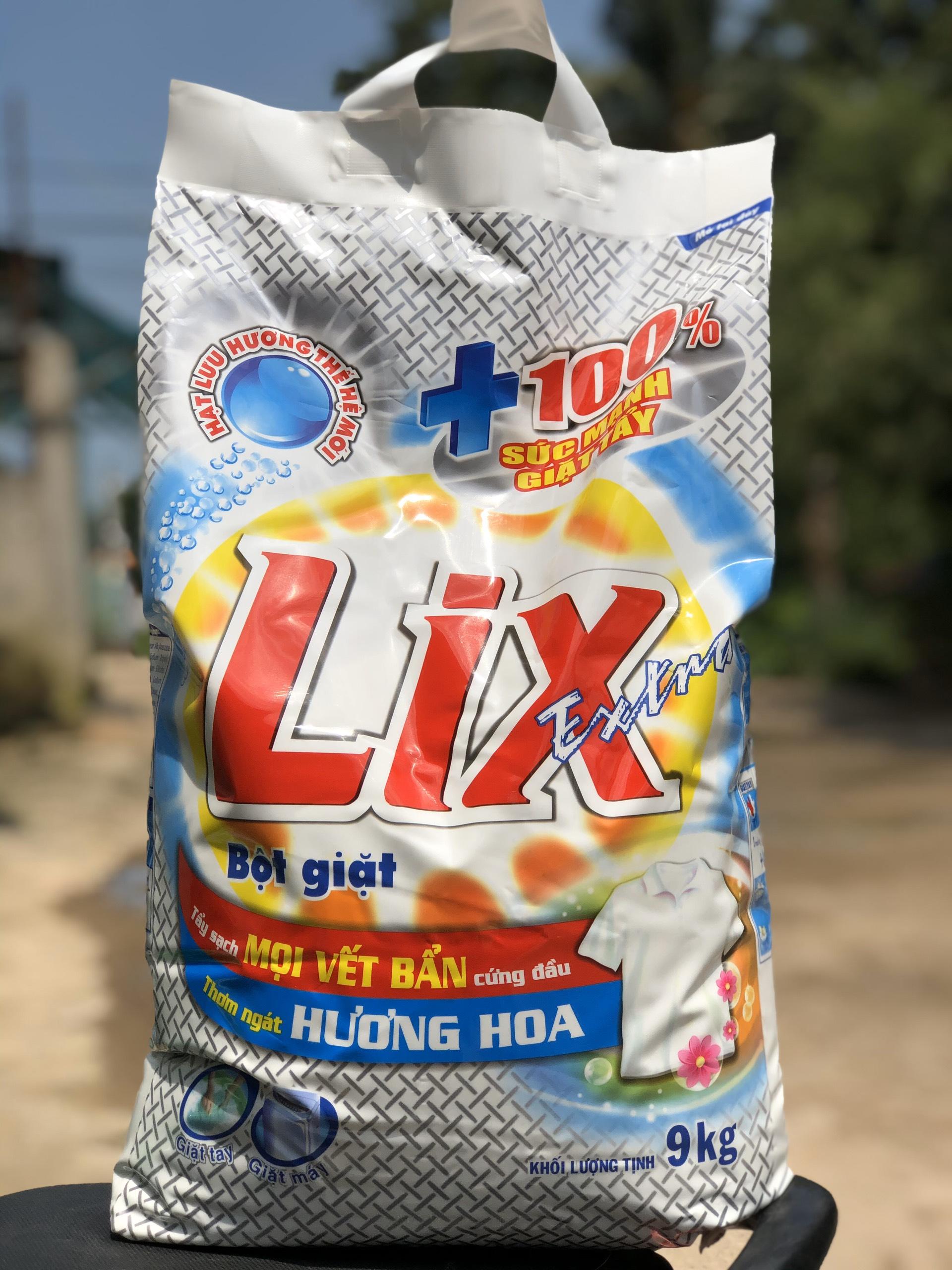 Bột Giặt Lix Extra 9kg hương hoa