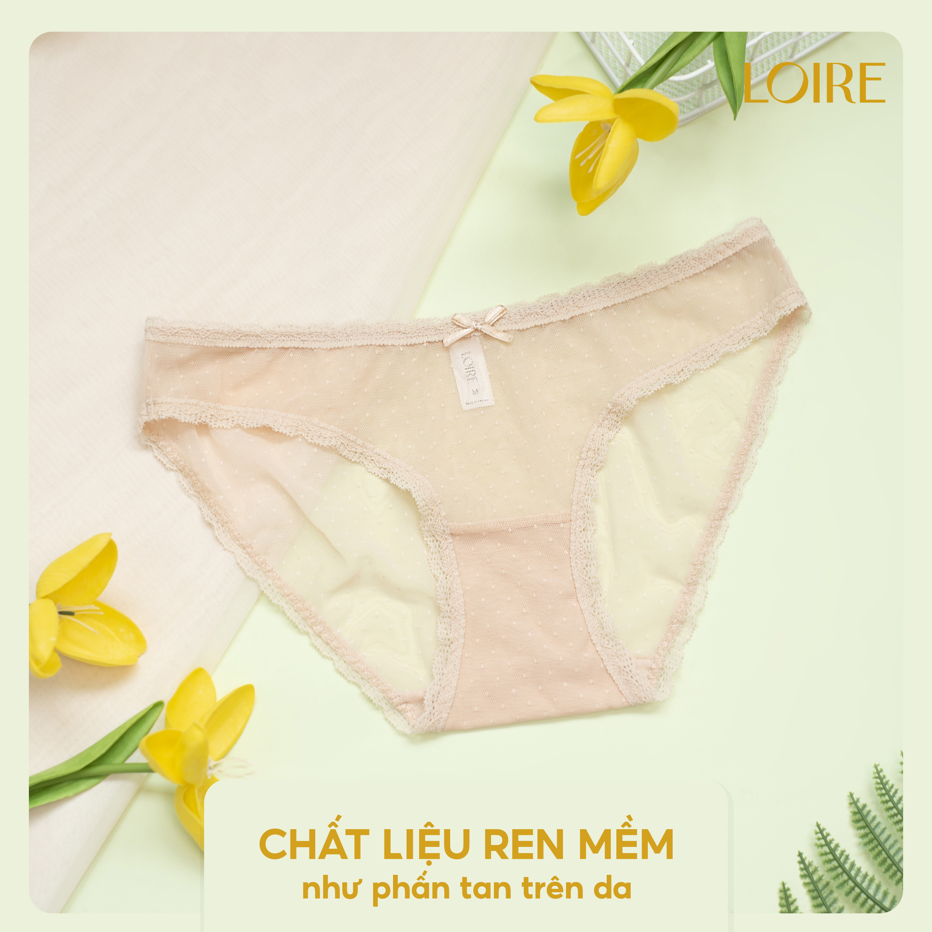Quần Lót Ren Mỏng Mát Loirechic QLBK30
