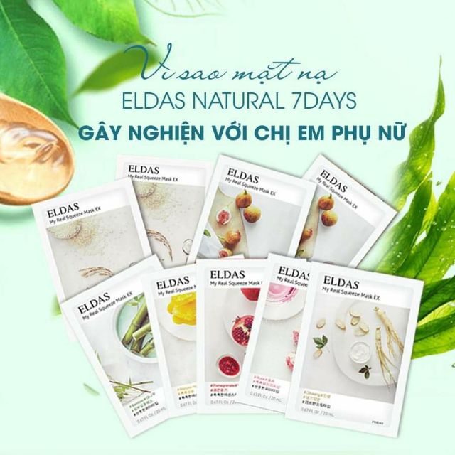 Mặt nạ dưỡng da Eldas 30g/miếng
