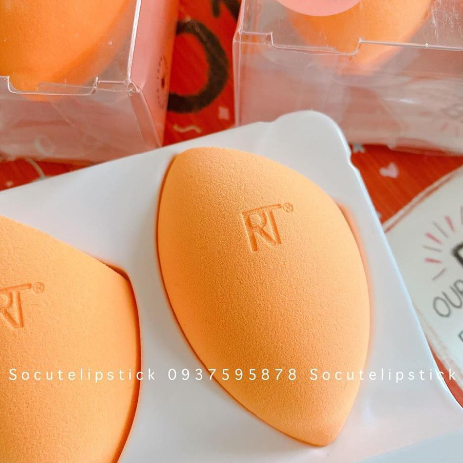 Mút Tán Nền Real Techniques Miracle Complexion Sponge (Cam)- Powder Sponge (Hồng) - Airblend Sponge (Xanh)
