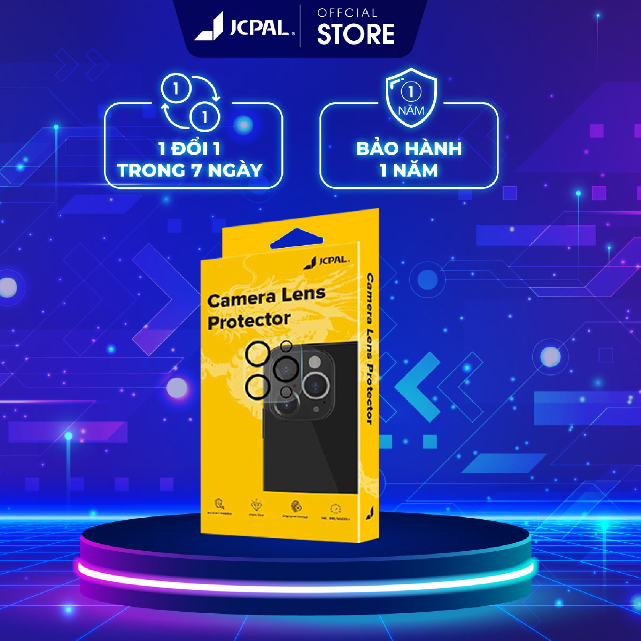 Miếng Dán Camera Iclara JCPAL iP 14 / 14 Plus - 14 Pro / 14 Pro Max
