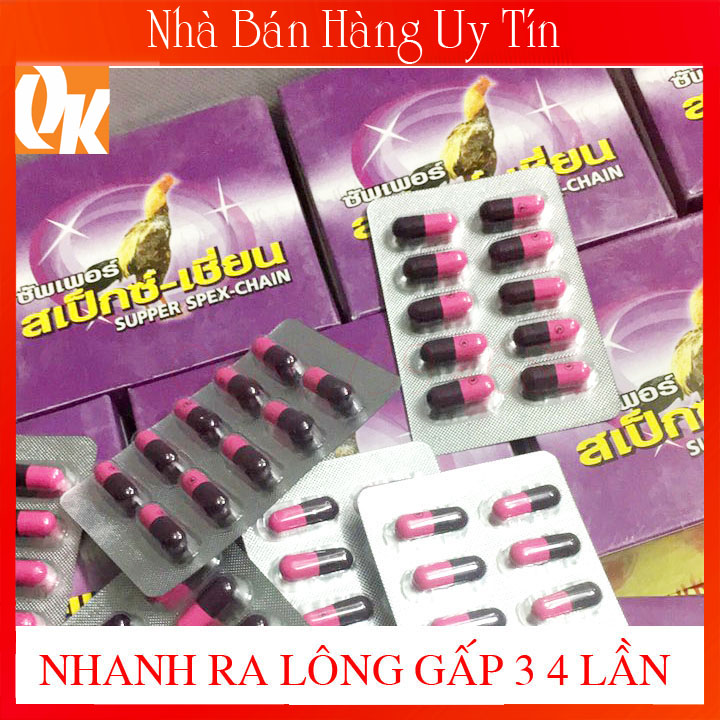 Kích Ra Lông Cho Gà Đá 4 Vĩ (40 Viên) Cho Gà Đá Ra Lông Nhanh(1 Con Uống 2-3 Vĩ)
