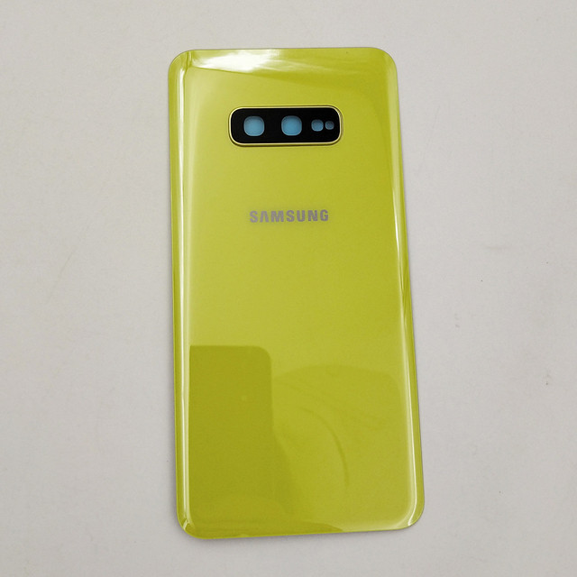 Original Samsung Galaxy S10e G973 S10 G970 S10 Plus G975 Rear Panel Battery Glass Back Door Cover with Camera Glass Tool