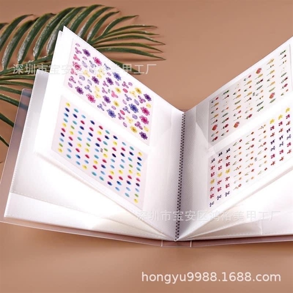 Sổ đựng stickers, sổ đựng hình dán trang trí móng
