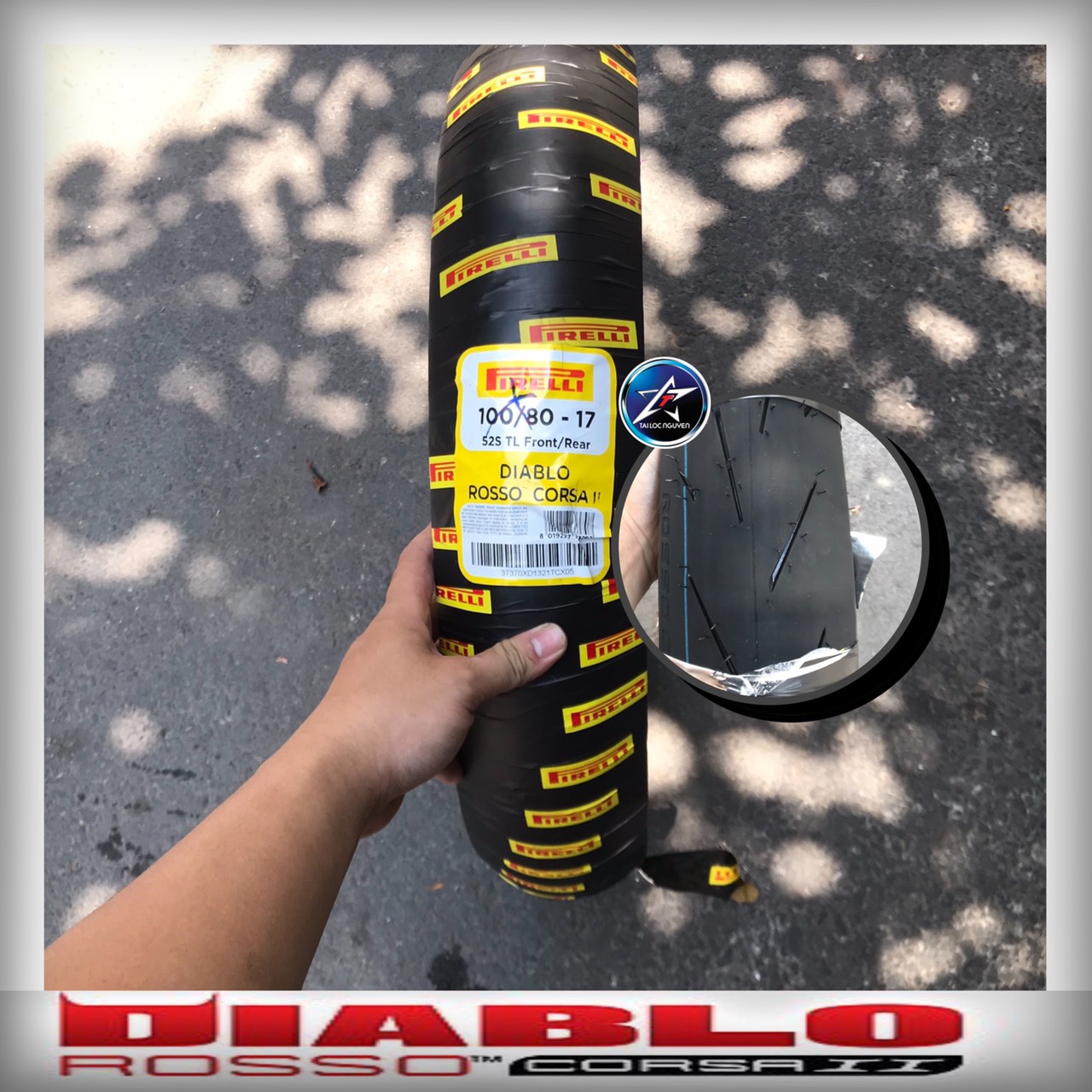 [HCM]VỎ PIRELLI GAI PIRELLI ROSSO CORSA 2 100/80-17