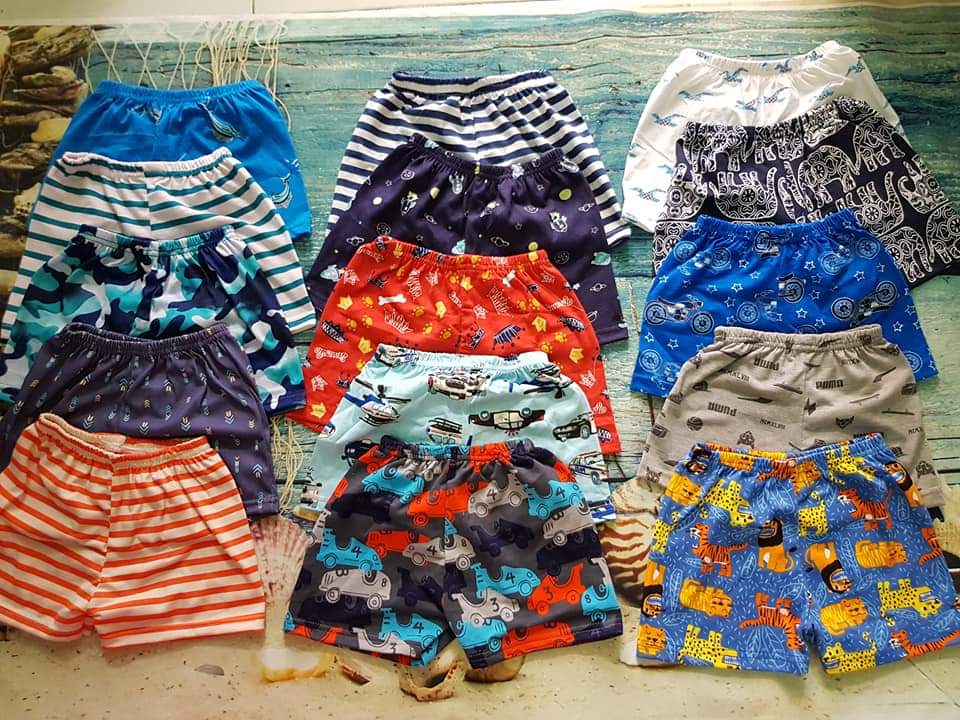 Set 5 quần đùi bé trai size đại 10 - 35 kg