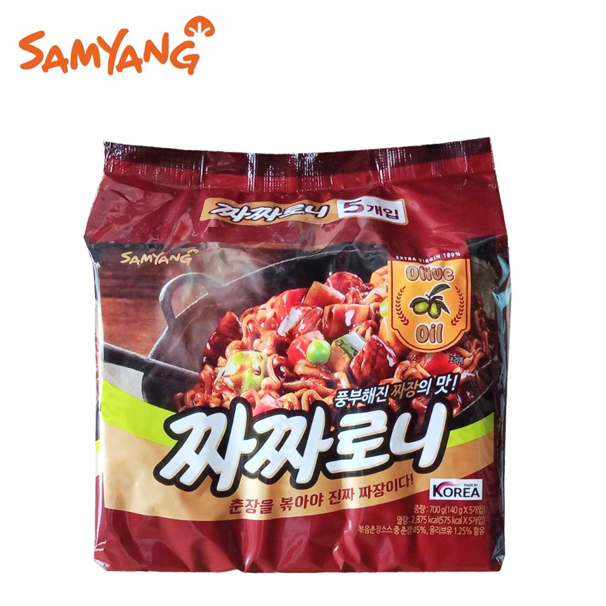 Lốc mì trộn tương đen Samyang 140gr (5 gói)