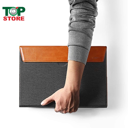 TÚI CHỐNG SỐC TOMTOC PREMIUM LEATHER FOR 13inch H15
