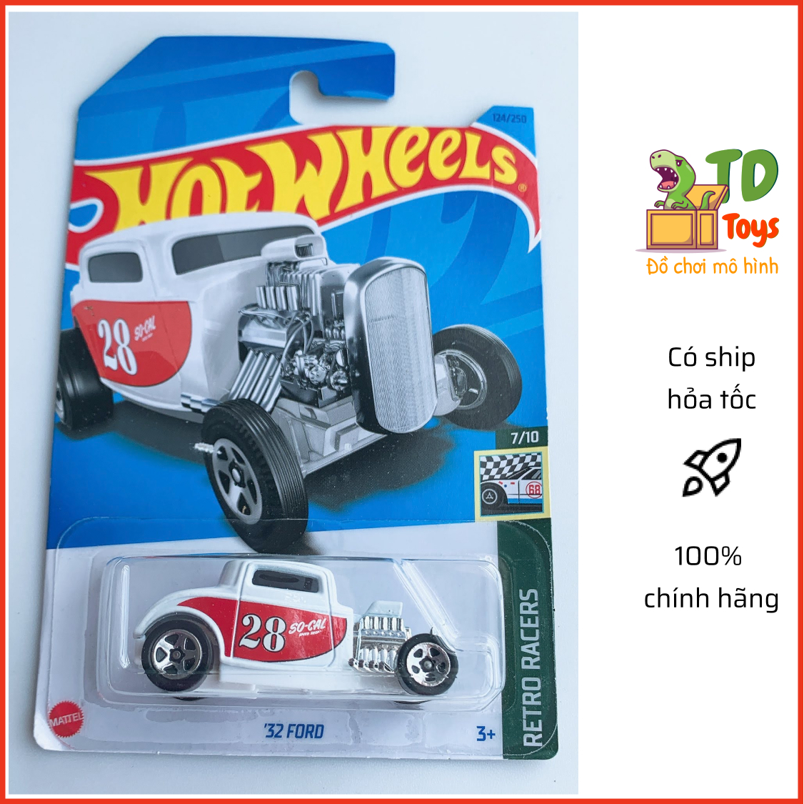 [HCM]Xe Mô Hình Chính Hãng HotWheels - 32 Ford