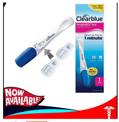 Que thử thai Clearblue Pregnancy test 1 minute