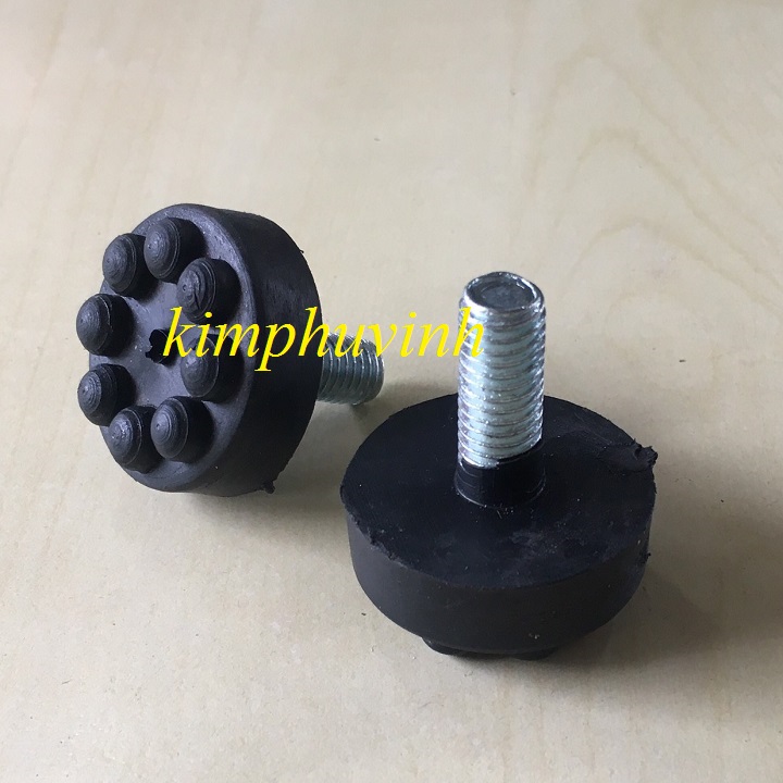 02 CÁI - CAO SU CHÂN ĐẾ VÕNG 10LY - ỐC CAO SU CHÂN VÕNG - ĐẾ CAO SU CHÂN VÕNG