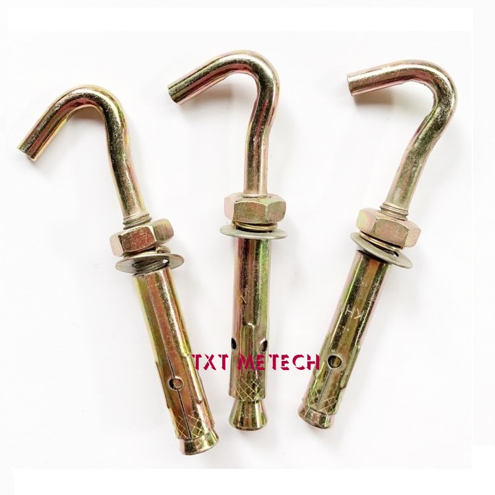 Tắc kê nở móc sắt M6- M10 (2 cái)