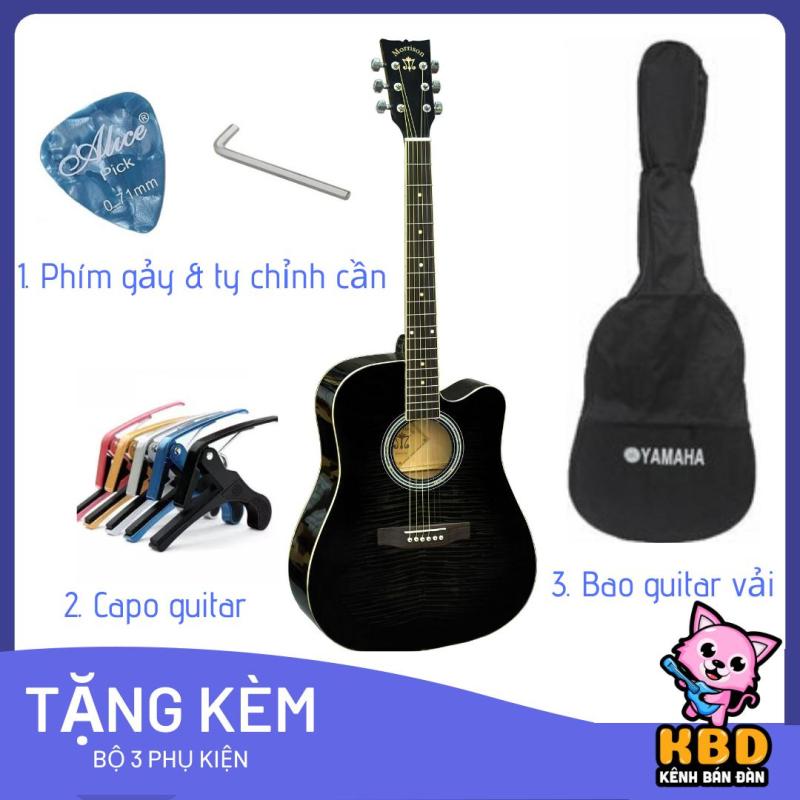 Đàn guitar MORRISON MGW 405BK/CBK + tặng kèm bao đàn 1 lớp + capo + pick và ty chỉnh cần- Hàng nhập khẩu có sẵn tại Việt Nam