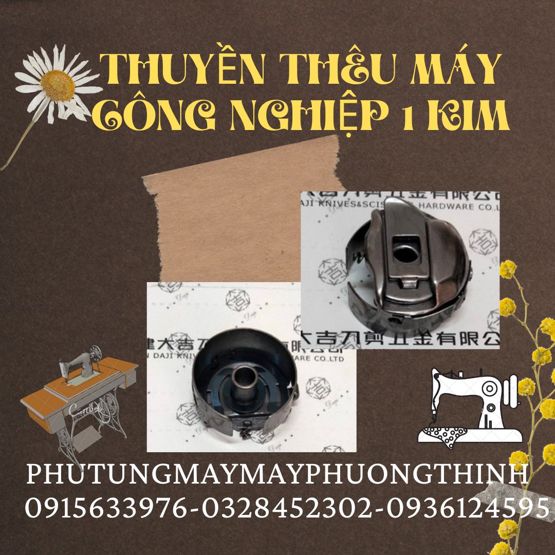Thuyền thêu máy công nghiệp 1 kim