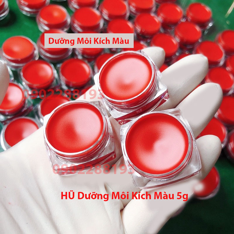 Dưỡng kích màu môi,Son dưỡng đỏ tươi từ gấc triết xuất từ thiên nhiên sau xăm-5g