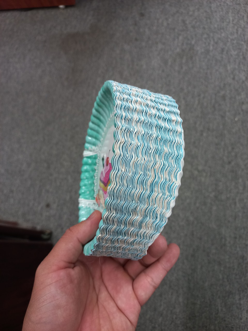 50 cái Dĩa giấy in hoạt hình 16cm