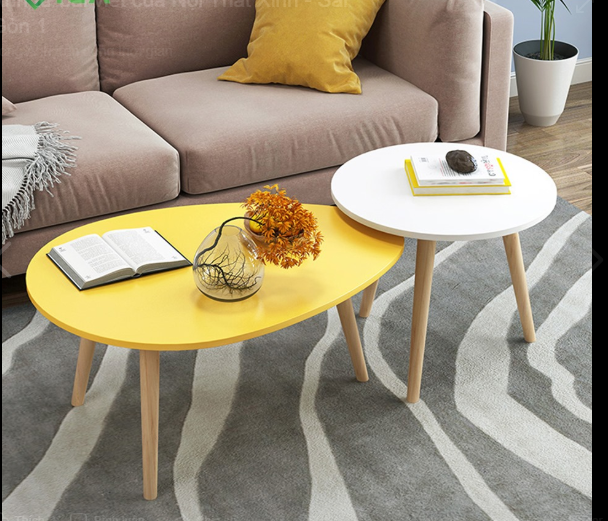 COMBO BÀN TRÀ SOFA CAO CẤP] TRỨNG -TRÒN