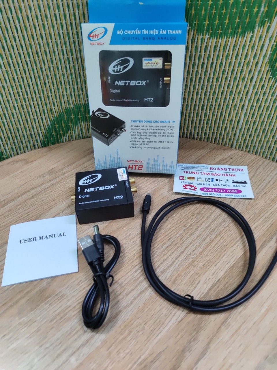 [HCM]BỘ CHUYỂN TÍN HIỆU ÂM THANH OPTICAL NETBOX HT2