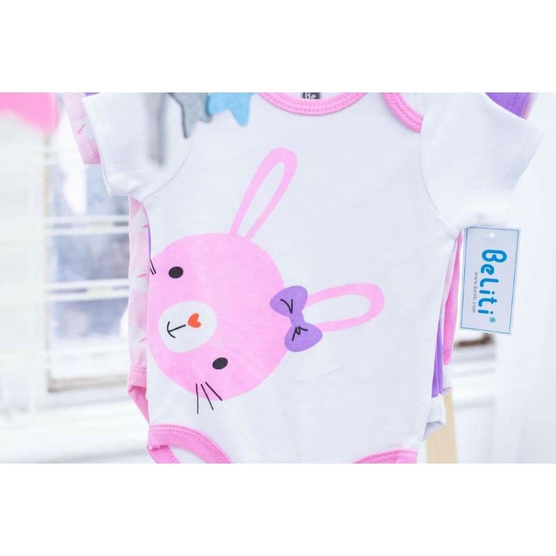 [HCM]Set 5 bộ body cộc tay cho bé trai bé gái (Giao màu ngẫu nhiên)