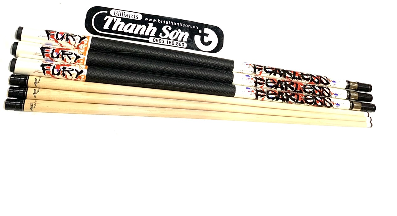 COMBO CƠ BiDa FURY SV (đầu11.5 nặng 500-550g)